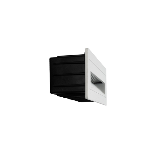 kelvo® STEPART KLV-101-0088 Μοντέρνο Χωνευτό Φωτιστικό Σκαλοπατιού - Διαδρόμου LED 6W 750lm 45° AC 220-240V Αδιάβροχο IP65 Θερμό Λευκό 2700K - Lumileds SMD Chip & TÜV SÜD Driver - Λευκό Ματ - Μ21 x Π5.5 x Υ6.5cm / Q20.3 x 5.6cm - 5 Χρόνια Εγγύηση