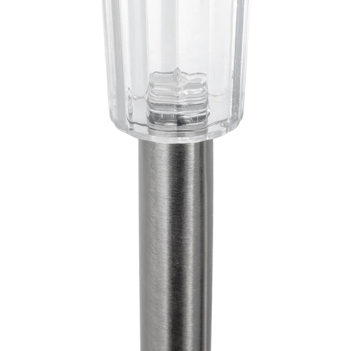 GLOBOSTAR® SOLARDECOR 71520 Διακοσμητικό Φωτιστικό με Βάση Κήπου / Καρφωτό LED 1W 50lm 180° DC 5V με Φωτοβολταϊκό Panel 5V 0.1W & Επαναφορτιζόμενη Μπαταρία Li-ion 3.2V 600mAh Αδιάβροχο IP65 Ψυχρό Λευκό 6000K - Μ4.6 x Π4.6 x Υ30cm - 2 Χρόνια Εγγύηση