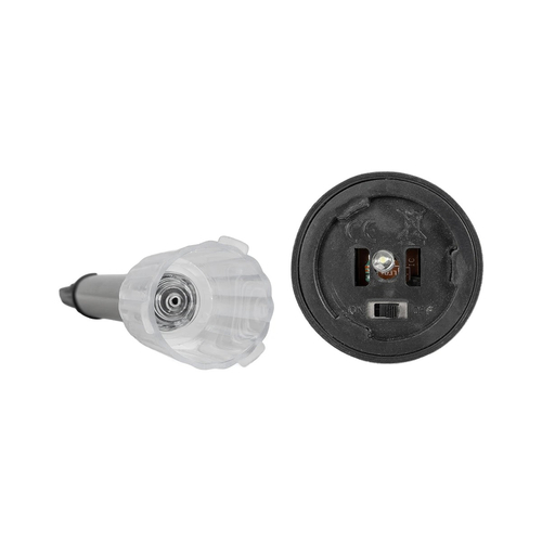 GLOBOSTAR® SOLARDECOR 71520 Διακοσμητικό Φωτιστικό με Βάση Κήπου / Καρφωτό LED 1W 50lm 180° DC 5V με Φωτοβολταϊκό Panel 5V 0.1W & Επαναφορτιζόμενη Μπαταρία Li-ion 3.2V 600mAh Αδιάβροχο IP65 Ψυχρό Λευκό 6000K - Μ4.6 x Π4.6 x Υ30cm - 2 Χρόνια Εγγύηση