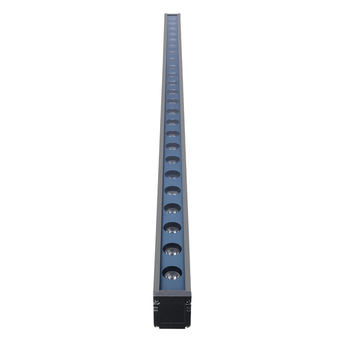 GLOBOSTAR® WASHERMARGO 90152 Μπάρα Φωτισμού Wall Washer LED 24W 2760lm 30° DC 24V Αδιάβροχο IP65 Φυσικό Λευκό 4500K Dimmable - Bridgelux SMD Chip - Γκρι Ανθρακί - Μ100 x Π4 x Υ5cm - 3 Χρόνια Εγγύηση