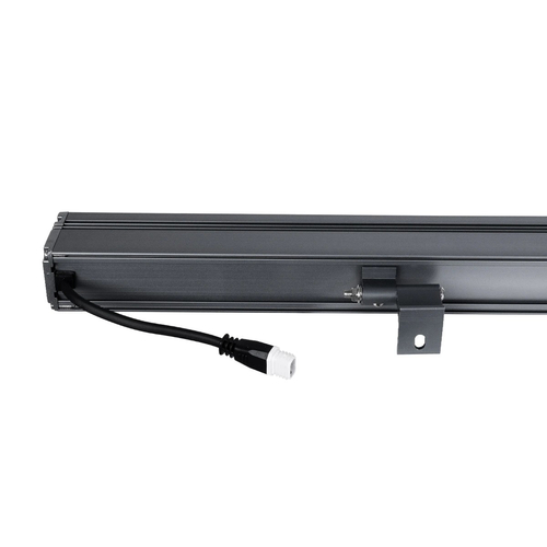 GLOBOSTAR® WASHERMARGO 90152 Μπάρα Φωτισμού Wall Washer LED 24W 2760lm 30° DC 24V Αδιάβροχο IP65 Φυσικό Λευκό 4500K Dimmable - Bridgelux SMD Chip - Γκρι Ανθρακί - Μ100 x Π4 x Υ5cm - 3 Χρόνια Εγγύηση