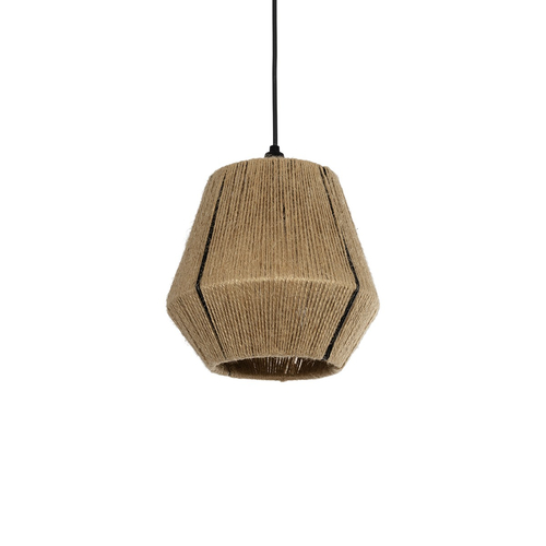 GLOBOSTAR® PULVIS 205-0083 Boho Κρεμαστό Φωτιστικό Οροφής με Ντουί 1 x E27 AC 220-240V IP20 - Μπεζ - M22 x Π22 x Υ22cm