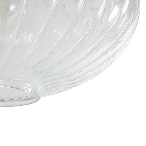 GLOBOSTAR® PERA 206-0009 Μοντέρνο Κρεμαστό Φωτιστικό Οροφής με Ντουί 1 x E27 AC 220-240V IP20 - Διάφανο - Μ30 x Π30 x Υ22cm