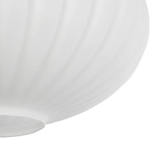 GLOBOSTAR® PERA 206-0011 Μοντέρνο Κρεμαστό Φωτιστικό Οροφής με Ντουί 1 x E27 AC 220-240V IP20 - Λευκό - Μ30 x Π30 x Υ22cm