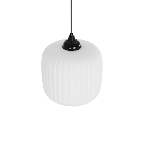 GLOBOSTAR® MELONI 206-0015 Μοντέρνο Κρεμαστό Φωτιστικό Οροφής με Ντουί 1 x E27 AC 220-240V IP20 - Λευκό - Μ20 x Π20 x Υ24cm