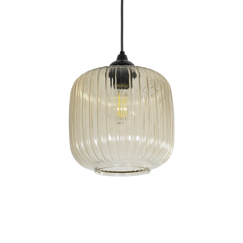 GLOBOSTAR® MELONI 206-0016 Μοντέρνο Κρεμαστό Φωτιστικό Οροφής με Ντουί 1 x E27 AC 220-240V IP20 - Mελί - Μ20 x Π20 x Υ24cm