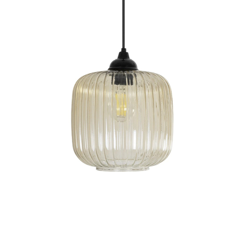 GLOBOSTAR® MELONI 206-0016 Μοντέρνο Κρεμαστό Φωτιστικό Οροφής με Ντουί 1 x E27 AC 220-240V IP20 - Mελί - Μ20 x Π20 x Υ24cm