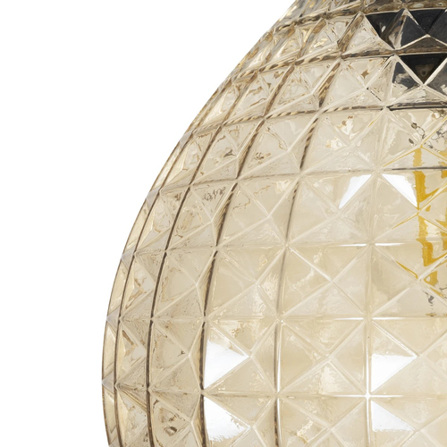 GLOBOSTAR® BASTIK 206-0027 Μοντέρνο Κρεμαστό Φωτιστικό Οροφής με Ντουί 1 x E27 AC 220-240V IP20 - Mελί - Μ22 x Π22 x Υ26cm