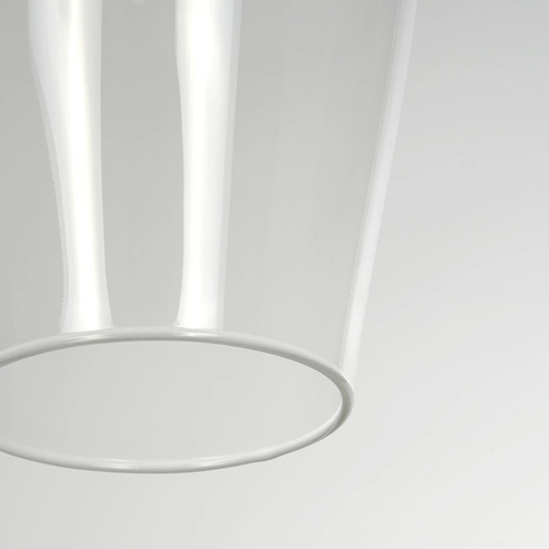 GLOBOSTAR® BOHEMIA 206-0041 Μοντέρνο Κρεμαστό Φωτιστικό Οροφής με Ντουί 1 x E27 AC 220-240V IP20 - Διάφανο - Μ15 x Π15 x Υ40cm