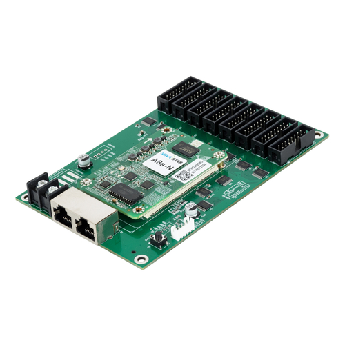 GLOBOSTAR® A8S-N+HUB 41022 Novastar A8S-N+HUB Receiving Card για Οθόνες LED Video Wall 8 x HUB75E με Loading Capacity σε Pixel 512 x 384px - Gigabit Network Ethernet Input & Output Ports - DC 5V IP20 - Μ7 x Π4.5 x Υ0.8cm - 2 Χρόνια Εγγύηση