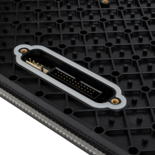 GLOBOSTAR® FLOORWALL 41028 Module για Διαδραστική Οθόνη Πατώματος Video Wall 25x25cm 84x84px P2.97 LED 50W 3840Hz 7056 Dots ≥4500cd/㎡ Nits DC 5V Εξωτερικού Χώρου IP65 Full Color S1/42 14Bits - Kinglight SMD1415 - Δεξί - Μ25 x Π2.5 x Υ25cm - 2 Χρόνια Εγγύηση