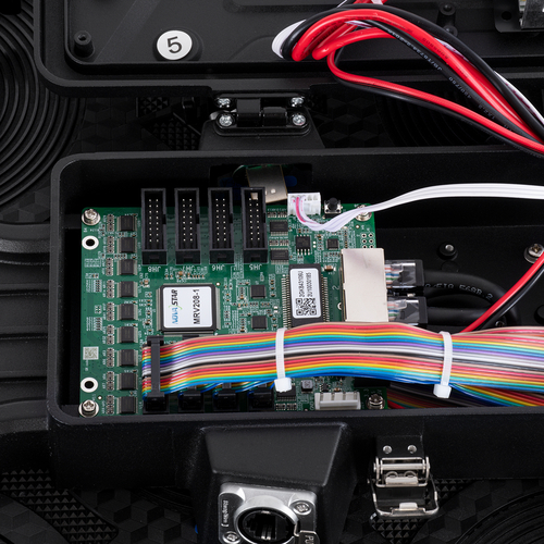 GLOBOSTAR® NEOWALL 41000 Οθόνη Video Wall P3.91 Καμπίνα 50x50cm LED 180W 3840Hz 16384 Dots ≥1900cd/㎡ Nits AC 220-240V Εσωτερικού Χώρου IP31 Full Color S1/16 14Bits - Κάρτα NovaStar MRV208-1 - Προστατευτικά Γωνιών - Kinglight SMD2121 & CZCL Driver - Μ50 x Π8.5 x Υ50cm - 2 Χρόνια Εγγύηση