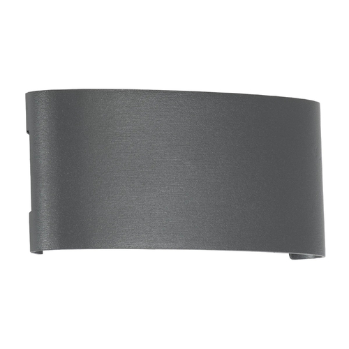 kelvo® SIXOAD KLV-101-0007 Φωτιστικό Τοίχου / Απλίκα LED 18W 1800lm 30° AC 220-240V Αδιάβροχο IP65 Θερμό Λευκό 2700K - CREE XPE Chip & TÜV SÜD Driver - Γκρι Ανθρακί Ματ - Μ17 x Π4 x Υ8cm - 5 Χρόνια Εγγύηση