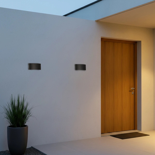 kelvo® SIXOAD KLV-101-0009 Φωτιστικό Τοίχου / Απλίκα LED 18W 1980lm 30° AC 220-240V Αδιάβροχο IP65 Φυσικό Λευκό 4500K - CREE XPE Chip & TÜV SÜD Driver - Μαύρο Ματ - Μ17 x Π4 x Υ8cm - 5 Χρόνια Εγγύηση