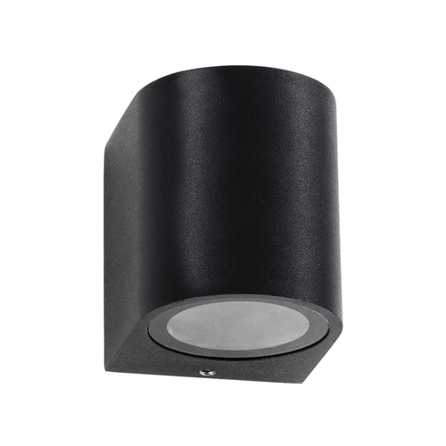 kelvo® MURANO KLV-101-0012 Φωτιστικό Τοίχου / Απλίκα για Λάμπα MR16 με Ντουί GU10 AC 220-240V Αδιάβροχο IP65 - Μαύρο Ματ - Μ8 x Π8 x Υ7cm