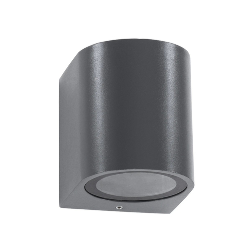 kelvo® MURANO KLV-101-0013 Φωτιστικό Τοίχου / Απλίκα για Λάμπα MR16 με Ντουί GU10 AC 220-240V Αδιάβροχο IP65 - Γκρι Ανθρακί Ματ - Μ8 x Π8 x Υ7cm