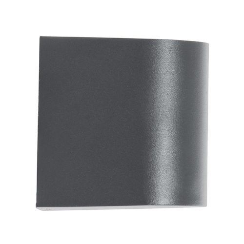 kelvo® MURANO KLV-101-0013 Φωτιστικό Τοίχου / Απλίκα για Λάμπα MR16 με Ντουί GU10 AC 220-240V Αδιάβροχο IP65 - Γκρι Ανθρακί Ματ - Μ8 x Π8 x Υ7cm