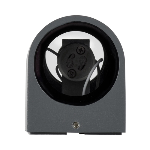 kelvo® MURANO KLV-101-0016 Φωτιστικό Τοίχου / Απλίκα για 2 Λάμπες MR16 με Ντουί GU10 AC 220-240V Αδιάβροχο IP65 - Γκρι Ανθρακί Ματ - Μ8 x Π8 x Υ15cm