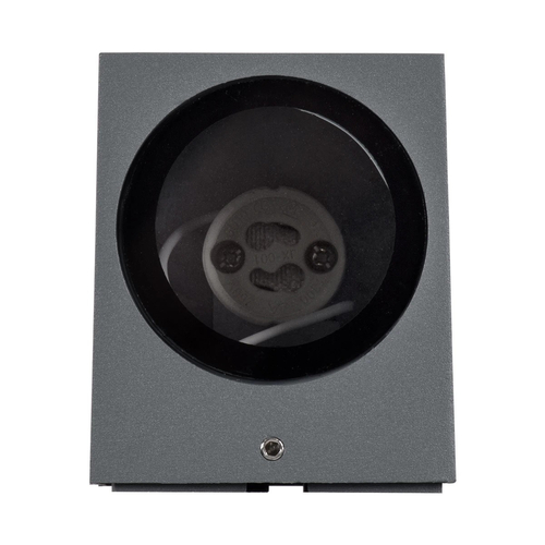 kelvo® BURANO KLV-101-0019 Φωτιστικό Τοίχου / Απλίκα για Λάμπα MR16 με Ντουί GU10 AC 220-240V Αδιάβροχο IP65 - Γκρι Ανθρακί Ματ - Μ8 x Π8 x Υ7cm