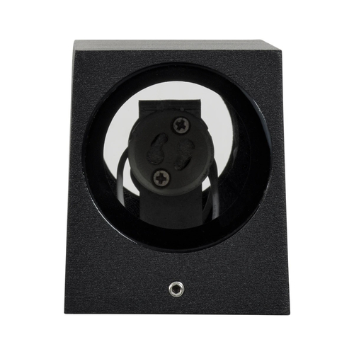 kelvo® BURANO KLV-101-0021 Φωτιστικό Τοίχου / Απλίκα για 2 Λάμπες MR16 με Ντουί GU10 AC 220-240V Αδιάβροχο IP65 - Μαύρο Ματ - Μ8 x Π8 x Υ15cm