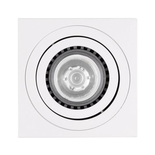 kelvo® AKIRA KLV-101-0029 Κινούμενο Φωτιστικό Downlight Σποτ για Λάμπα MR16 με Ντουί GU10 AC 220-240V IP20 - Λευκό Ματ - Μ8 x Π8 x Υ10cm