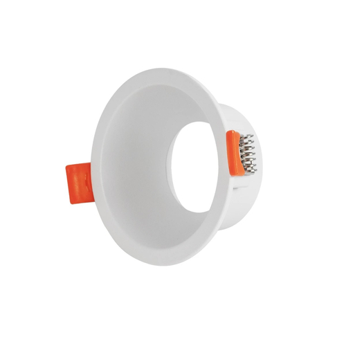 kelvo® DELTA KLV-101-0033 Χωνευτό Φωτιστικό Downlight Σποτ για Λάμπα MR16 με Ντουί GU10 AC 220-240V IP20 - Λευκό Ματ - Μ8.5 x Π8.5 x Υ3.5cm / Q7.5cm