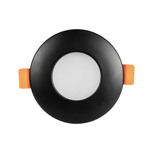 kelvo® KAPA KLV-101-0038 Χωνευτό Φωτιστικό Downlight Σποτ Μπάνιου για Λάμπα MR16 με Ντουί GU10 AC 220-240V Αδιάβροχο IP65 - Μαύρο Ματ - Μ8.5 x Π8.5 x Υ4.2cm / Q7.5cm