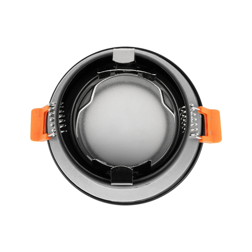 kelvo® KAPA KLV-101-0038 Χωνευτό Φωτιστικό Downlight Σποτ Μπάνιου για Λάμπα MR16 με Ντουί GU10 AC 220-240V Αδιάβροχο IP65 - Μαύρο Ματ - Μ8.5 x Π8.5 x Υ4.2cm / Q7.5cm