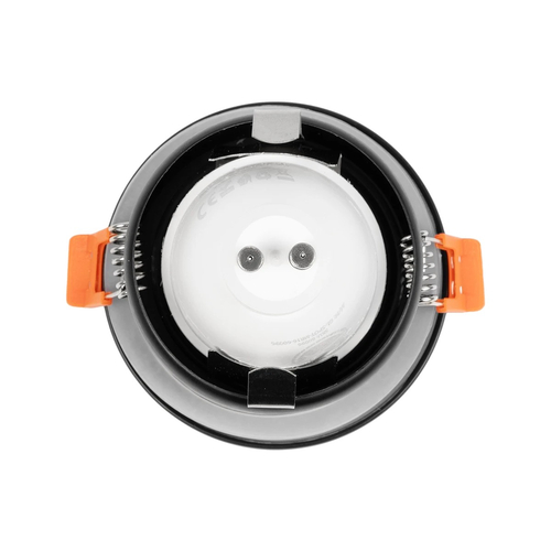 kelvo® KAPA KLV-101-0038 Χωνευτό Φωτιστικό Downlight Σποτ Μπάνιου για Λάμπα MR16 με Ντουί GU10 AC 220-240V Αδιάβροχο IP65 - Μαύρο Ματ - Μ8.5 x Π8.5 x Υ4.2cm / Q7.5cm