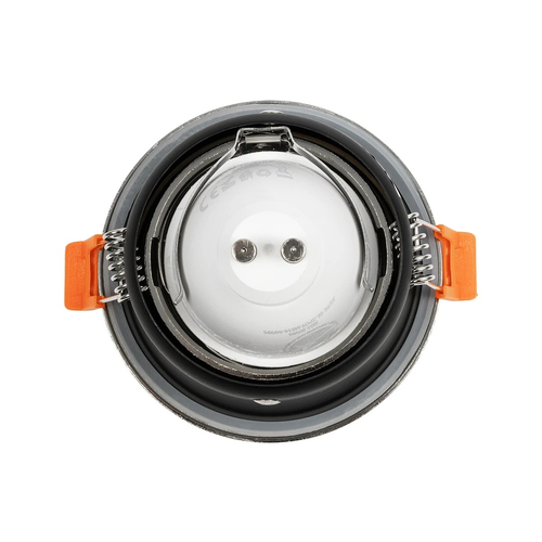 kelvo® SIGMA KLV-101-0043 Χωνευτό Φωτιστικό Downlight Σποτ Μπάνιου για Λάμπα MR16 με Ντουί GU10 AC 220-240V Αδιάβροχο IP65 - Νίκελ Βούρτσας - Μ8.5 x Π8.5 x Υ4.4cm / Q7.5cm