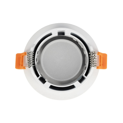 kelvo® LAMDA KLV-101-0045 Χωνευτό Φωτιστικό Downlight Σποτ Μπάνιου για Λάμπα MR16 με Ντουί GU10 AC 220-240V Αδιάβροχο IP65 - Λευκό Ματ - Μ8.5 x Π8.5 x Υ3.5cm / Q7.5cm