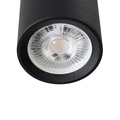 kelvo® DUCT KLV-101-0052 Φωτιστικό Downlight Σποτ για Λάμπα MR16 με Ντουί GU10 AC 220-240V IP20 - Μαύρο Ματ - Μ6 x Π6 x Υ45cm