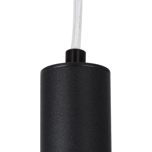 kelvo® CANAL KLV-101-0072 Κρεμαστό Φωτιστικό Οροφής LED 7W 700lm 36° AC 220-240V IP20 Θερμό Λευκό 2700K - Bridgelux COB Chip & TÜV SÜD Driver - Μαύρο Ματ - Μ4 x Π4 x Υ60cm - 5 Χρόνια Εγγύηση