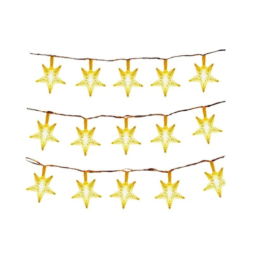 Ηλιακή γιρλάντα φωτισμού LED - Αστέρι - 5m+1m - 20D - 152851 - Warm White