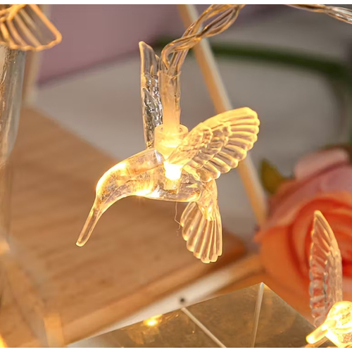 Ηλιακή γιρλάντα φωτισμού LED - String Bird - 5m+1m - 20D - 152875 - Warm White