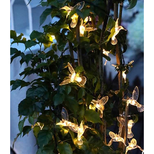 Ηλιακή γιρλάντα φωτισμού LED - String Bird - 5m+1m - 20D - 152875 - Warm White