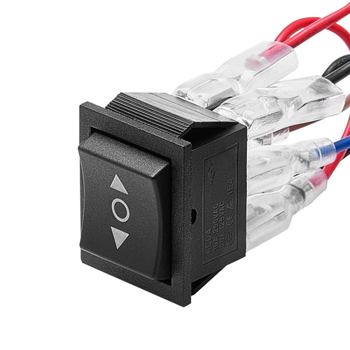 Διακόπτης Rocker VEVOR, στιγμιαίος διακόπτης Rocker DPDT 6 ακίδων, διακόπτης αντιστροφής πολικότητας 3 θέσεων (ON)-Off-(ON) AC 250V/16A 125V/20A για Auto Car Boat Οικιακές συσκευές