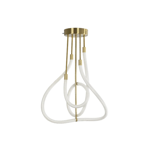 kelvo® GLOW KLV-101-0152 Φωτιστικό Οροφής LED 40W 4000lm 360° AC 220-240V IP20 Ρυθμιζόμενο Λευκό CCT με Χειριστήριο από 2700K έως 6000K Dimmable - Lumileds SMD Chip - Χρυσό Πλατίνα - Μ50 x Π50 x Υ70cm - 3 Χρόνια Εγγύηση