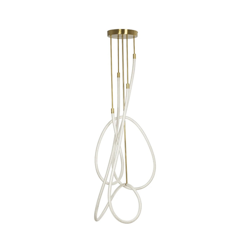 kelvo® GLOW KLV-101-0154 Φωτιστικό Οροφής LED 85W 8500lm 360° AC 220-240V IP20 Ρυθμιζόμενο Λευκό CCT με Χειριστήριο από 2700K έως 6000K Dimmable - Lumileds SMD Chip - Χρυσό Πλατίνα - Μ100 x Π100 x Υ140cm - 3 Χρόνια Εγγύηση