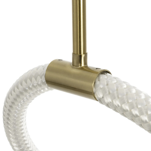 kelvo® GLOW KLV-101-0156 Κρεμαστό Φωτιστικό Οροφής LED 34W 3400lm 360° AC 220-240V IP20 Ρυθμιζόμενο Λευκό CCT με Χειριστήριο από 2700K έως 6000K Dimmable - Lumileds SMD Chip - Χρυσό Πλατίνα - Μ20 x Π35 x Υ120cm - 3 Χρόνια Εγγύηση