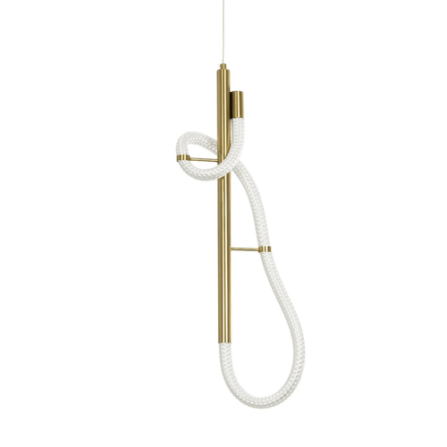 kelvo® GLOW KLV-101-0159 Κρεμαστό Φωτιστικό Οροφής LED 24W 2400lm 360° AC 220-240V IP20 Ρυθμιζόμενο Λευκό CCT με On/Off 2700K/4500K/6000K - Lumileds SMD Chip - Χρυσό Πλατίνα - Μ24 x Π10 x Υ62cm - 3 Χρόνια Εγγύηση