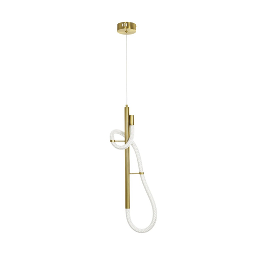 kelvo® GLOW KLV-101-0159 Κρεμαστό Φωτιστικό Οροφής LED 24W 2400lm 360° AC 220-240V IP20 Ρυθμιζόμενο Λευκό CCT με On/Off 2700K/4500K/6000K - Lumileds SMD Chip - Χρυσό Πλατίνα - Μ24 x Π10 x Υ62cm - 3 Χρόνια Εγγύηση