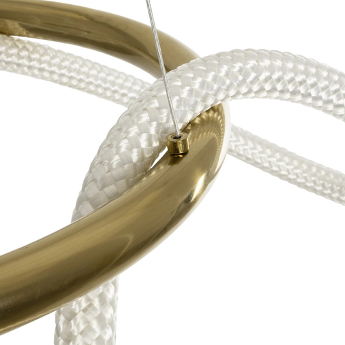 kelvo® GLOW KLV-101-0162 Κρεμαστό Φωτιστικό Οροφής LED 36W 3600lm 360° AC 220-240V IP20 Ρυθμιζόμενο Λευκό CCT με Χειριστήριο από 2700K έως 6000K Dimmable - Lumileds SMD Chip - Χρυσό Πλατίνα - Μ70 x Π70 x Υ40cm - 3 Χρόνια Εγγύηση