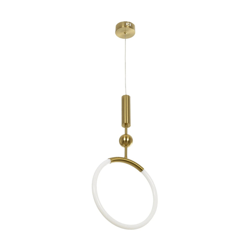 kelvo® GLOW KLV-101-0175 Κρεμαστό Φωτιστικό Οροφής LED 18W 1800lm 360° AC 220-240V IP20 Ρυθμιζόμενο Λευκό CCT με On/Off 2700K/4500K/6000K - Lumileds SMD Chip - Χρυσό Πλατίνα - Μ30 x Π6 x Υ60cm - 3 Χρόνια Εγγύηση