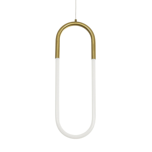 kelvo® GLOW KLV-101-0176 Κρεμαστό Φωτιστικό Οροφής LED 18W 1800lm 360° AC 220-240V IP20 Ρυθμιζόμενο Λευκό CCT με On/Off 2700K/4500K/6000K - Lumileds SMD Chip - Χρυσό Πλατίνα - Μ20 x Π2.5 x Υ60cm - 3 Χρόνια Εγγύηση