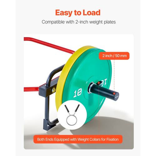 VEVOR Trap Bar Hex Bar, Εξαγωνική μπάρα 50mm, Μπάρες ώμων χωρητικότητας 240 kg, Εξοπλισμός άρσης βαρών και ενδυνάμωσης, Γυμναστήριο στο σπίτι για καθίσματα, άρσεις θανάτου, πιέσεις ώμων, κόκκινο