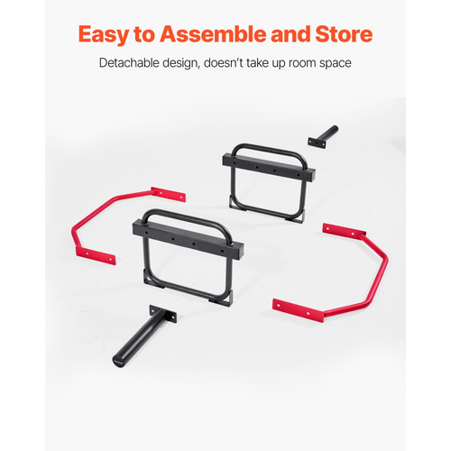 VEVOR Trap Bar Hex Bar, Εξαγωνική μπάρα 50mm, Μπάρες ώμων χωρητικότητας 240 kg, Εξοπλισμός άρσης βαρών και ενδυνάμωσης, Γυμναστήριο στο σπίτι για καθίσματα, άρσεις θανάτου, πιέσεις ώμων, κόκκινο