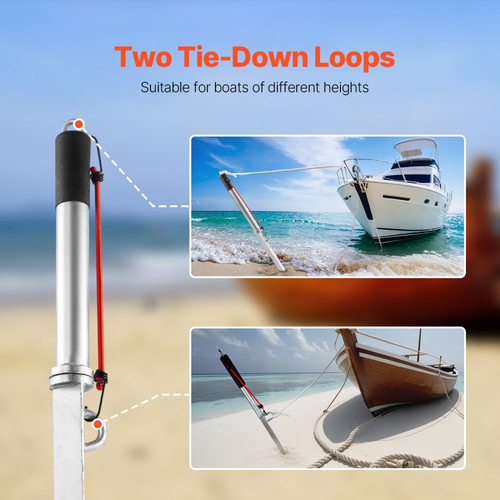 Άγκυρα Σκάφους VEVOR Sand Spike, Άγκυρα Σύρσης 90 cm για Άκρη, Άγκυρες Σκάφους από Γαλβανισμένο Ανθρακούχο Χάλυβα, Άγκυρες Παραλίας για Ρηχά Νερά, για Ασφάλιση Jet Ski PWC Pontoon Kayak σε Παραλίες & Αμμόλοφους