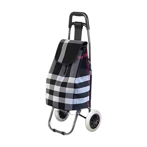 Υφασμάτινο καρότσι λαϊκής - ZZ304-7B - 981287 - Black