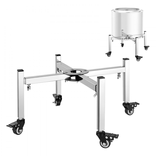 Βάση φωτιάς VEVOR, ρυθμιζόμενο τέντωμα 38-68,6 cm με 4 ροδάκια, βάση φωτιάς για σόμπα, φωτιά Ranger Yukon και άλλες εξωτερικές εστίες, αξεσουάρ τζακιού από ανοξείδωτο ατσάλι για κάμπινγκ